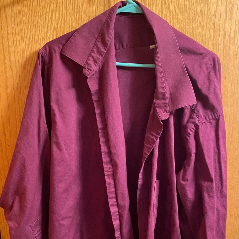 Geoffrey Beene Purple Dress Shirt Size 20
